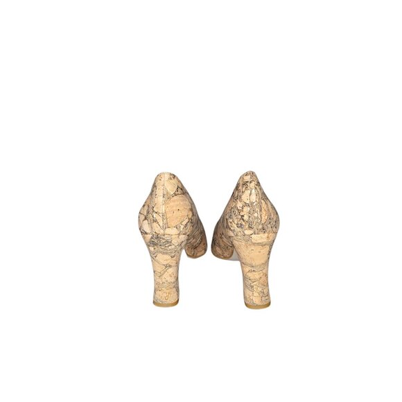 Valerie Stevens Pumps Women Sz 6 Cork Style Classic Block Heel Designer Workwear - Picture 4 of 6
